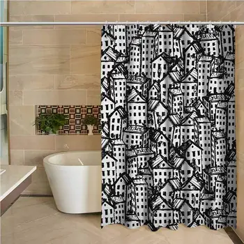 Grunge Precision Custom Shower Curtain City Sketch in Black and White Architecture Modern Buildings Urban Life Metropolis Modern
Grunge Precision Custom Shower Curtain City Sketch in Black and White Architecture Modern Buildings Urban Life Metropolis Modern