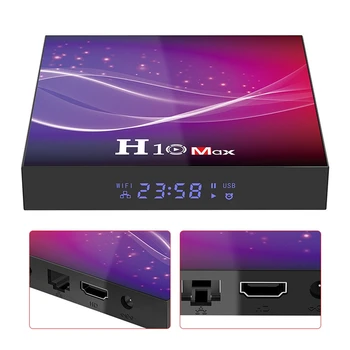 H10 Max TV Box Smart Media Player 4GB+64GB Android 10.0 OS 2.4G WIFI 6K HDR 4K Set Top Box H616 TV Box
H10 Max TV Box Smart Media Player 4GB+64GB Android 10.0 OS 2.4G WIFI 6K HDR 4K Set Top Box H616 TV Box