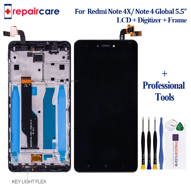 5.5" Original For Xiaomi redmi note 4X note 4 Global Version Snapdragon 625 LCD display+ touch digitizer with frame 
5.5" Original For Xiaomi redmi note 4X note 4 Global Version Snapdragon 625 LCD display+ touch digitizer with frame