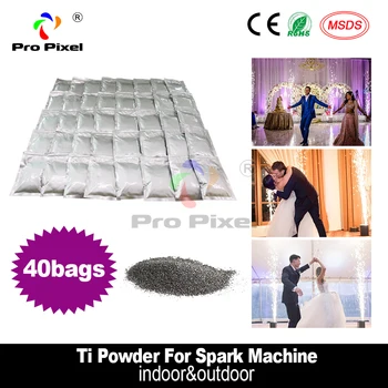 40 Bags Ti Powder 200g / bag for Cold Spark Firework Machine Wedding Sparkular Machine with MSDS Powder Certificates
40 Bags Ti Powder 200g / bag for Cold Spark Firework Machine Wedding Sparkular Machine with MSDS Powder Certificates