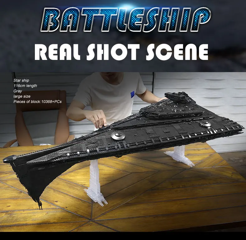Mould King 21004 Super Star Destroyer Model Eclipse-Class Imperial Star Destroyer Building Block Toy Collection Gift Mould King 21004 Super Star Destroyer Model Eclipse-Class Imperial Star Destroyer Building Block Toy Collection Gift