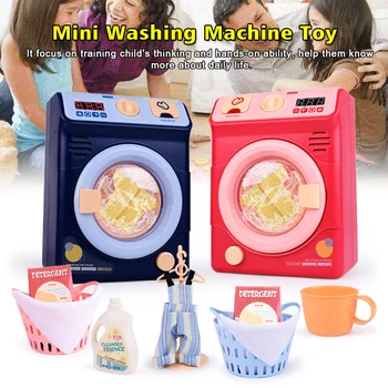 Mini Electric Dollhouse Educational Pretend Play Automatic Appliance Laundry Room Clothes Cleaning Kids Washing Machine Toy Gift
Mini Electric Dollhouse Educational Pretend Play Automatic Appliance Laundry Room Clothes Cleaning Kids Washing Machine Toy Gift