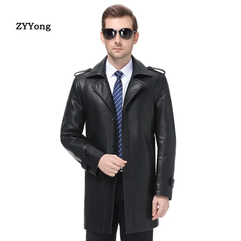 2020 New Men's Brand Windbreaker High Quality Leather Jacket Long Clothing Men Trench Coat Plus Size M-7XL
2020 New Men's Brand Windbreaker High Quality Leather Jacket Long Clothing Men Trench Coat Plus Size M-7XL