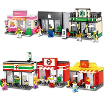 3D Retail Store McDonald Cafe Apple Lepinblocks Shop KFCE Miniature playmobil Educational Building Block Toy for Kid Children
3D Retail Store McDonald Cafe Apple Lepinblocks Shop KFCE Miniature playmobil Educational Building Block Toy for Kid Children