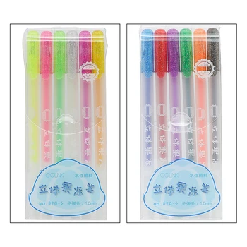 6Pcs/Set Korean 3D Jelly Pen Set Cute DIY Painting Gel Pen Creative Colored Neutral Pens For Girl School Supplies Stationery
6Pcs/Set Korean 3D Jelly Pen Set Cute DIY Painting Gel Pen Creative Colored Neutral Pens For Girl School Supplies Stationery