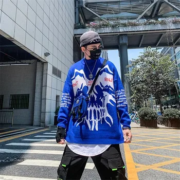 Autumn 2020 Mens New Skulls Print Sweater Hip Hop Sweater Cotton Loose Streetwear Oversized Mens Fashion Turtleneck Pullover Top
Autumn 2020 Mens New Skulls Print Sweater Hip Hop Sweater Cotton Loose Streetwear Oversized Mens Fashion Turtleneck Pullover Top