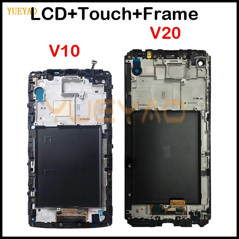 LCD With Frame For LG V10 H900 H901 VS990 Display Touch Screen Digitizer Assembly Replacement V20 VS995 H918 H910 | Мобильные