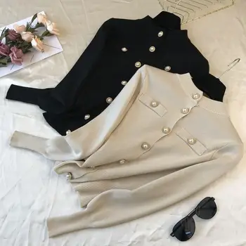 Lady Temperament Button Cardigan Cardigans Women Cardiagn Spring Autumn Solid Single-Breasted Short Sweater
Lady Temperament Button Cardigan Cardigans Women Cardiagn Spring Autumn Solid Single-Breasted Short Sweater