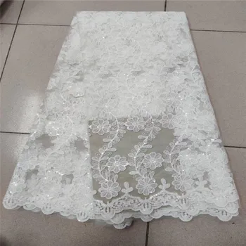 Pure white 2020 African sequins Tulle Lace Fabric High High Quality Lace Material Net French Embroidery Nigeria Lace Fabric
Pure white 2020 African sequins Tulle Lace Fabric High High Quality Lace Material Net French Embroidery Nigeria Lace Fabric