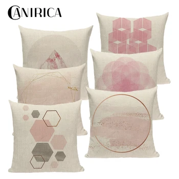 Pink Cushion Cover Geometric Linen Pillow Cover For Living Room Sofa Nordic Decorative Kussenhoes 45x45 Home Decor
Pink Cushion Cover Geometric Linen Pillow Cover For Living Room Sofa Nordic Decorative Kussenhoes 45x45 Home Decor