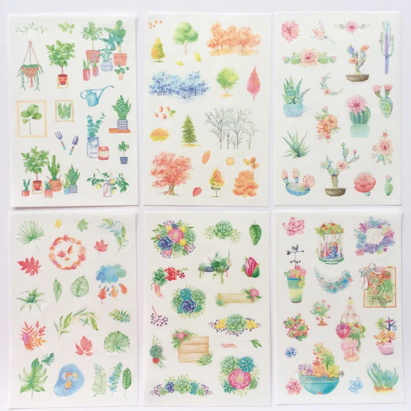 6 Sheet/set Green Plant Stickers Forest Tree Garden Potting Flower Sticker DIY INS Style Decoration for Album Notebook A6410
6 Sheet/set Green Plant Stickers Forest Tree Garden Potting Flower Sticker DIY INS Style Decoration for Album Notebook A6410