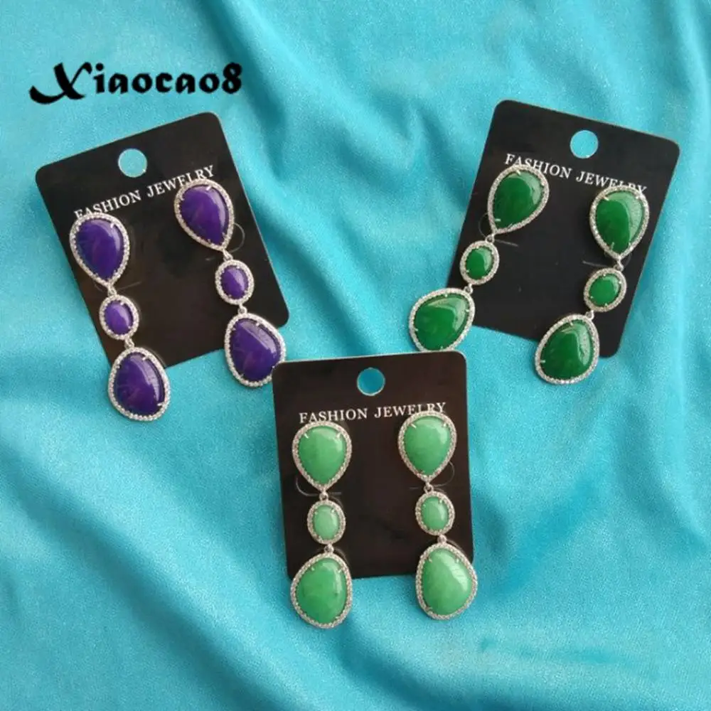 Dangle earrings nature stone long drop earrings for women gold rhinestone pendientes trendy woman earring statement jewelry
Dangle earrings nature stone long drop earrings for women gold rhinestone pendientes trendy woman earring statement jewelry