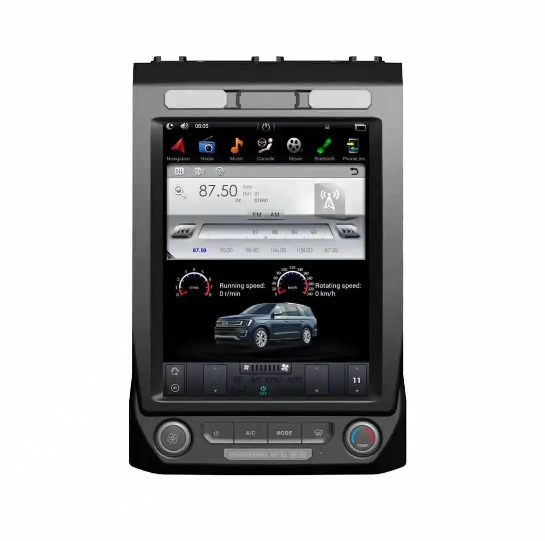 12.1" tesla style vertical screen android 9.0 Six core Car GPS radio Navigation for ford expedition 2018-2020
12.1" tesla style vertical screen android 9.0 Six core Car GPS radio Navigation for ford expedition 2018-2020
