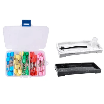 102 Pcs Accessories: 100 Pcs Assorted Color Plastic Head Pins Cloth Pins & 2 Pcs Wash Basin Cosmetic Tray
102 Pcs Accessories: 100 Pcs Assorted Color Plastic Head Pins Cloth Pins & 2 Pcs Wash Basin Cosmetic Tray