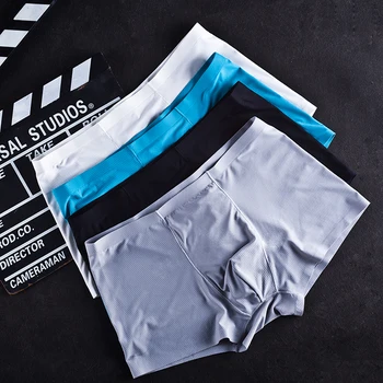 2PCS/LOT Men's traceless ultra-thin summer cooling boxers with flat corner breathable ice screen holes underwear
2PCS/LOT Men's traceless ultra-thin summer cooling boxers with flat corner breathable ice screen holes underwear