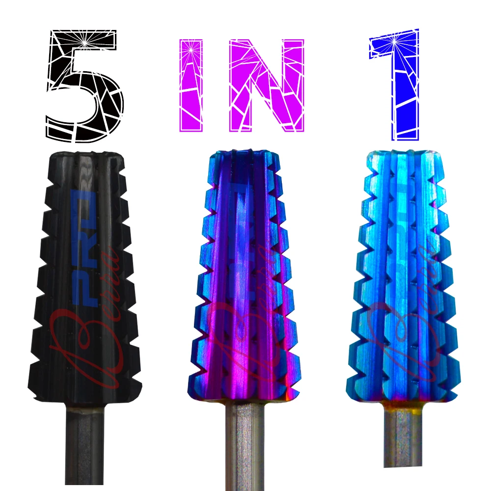 Proberra 5 IN 1 Carbide 3 color multi-function Tungsten nail drill bit cutter dipping acylic powder remover
Proberra 5 IN 1 Carbide 3 color multi-function Tungsten nail drill bit cutter dipping acylic powder remover