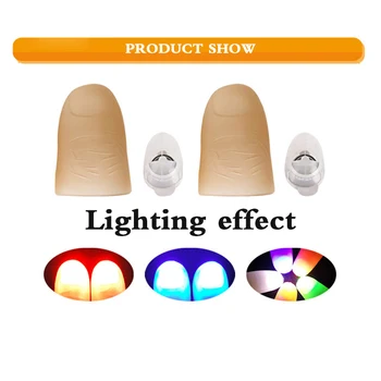 Magic Led Light Up Magic Trick Prop Thumb Lamp Tip Light Flash Light Thumb Close Up Magicians Professional Toy Red Blue Colorful
Magic Led Light Up Magic Trick Prop Thumb Lamp Tip Light Flash Light Thumb Close Up Magicians Professional Toy Red Blue Colorful