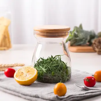 Glass Dampproof Storage Jar Transparent Glass Food Candy Jar with Lid Household Glass Storage Jar Wedding Arrangement Decoration
Glass Dampproof Storage Jar Transparent Glass Food Candy Jar with Lid Household Glass Storage Jar Wedding Arrangement Decoration