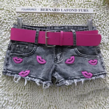 2020 summer casual lip printed denim shorts women low laist elastic slim jeans shorts
2020 summer casual lip printed denim shorts women low laist elastic slim jeans shorts