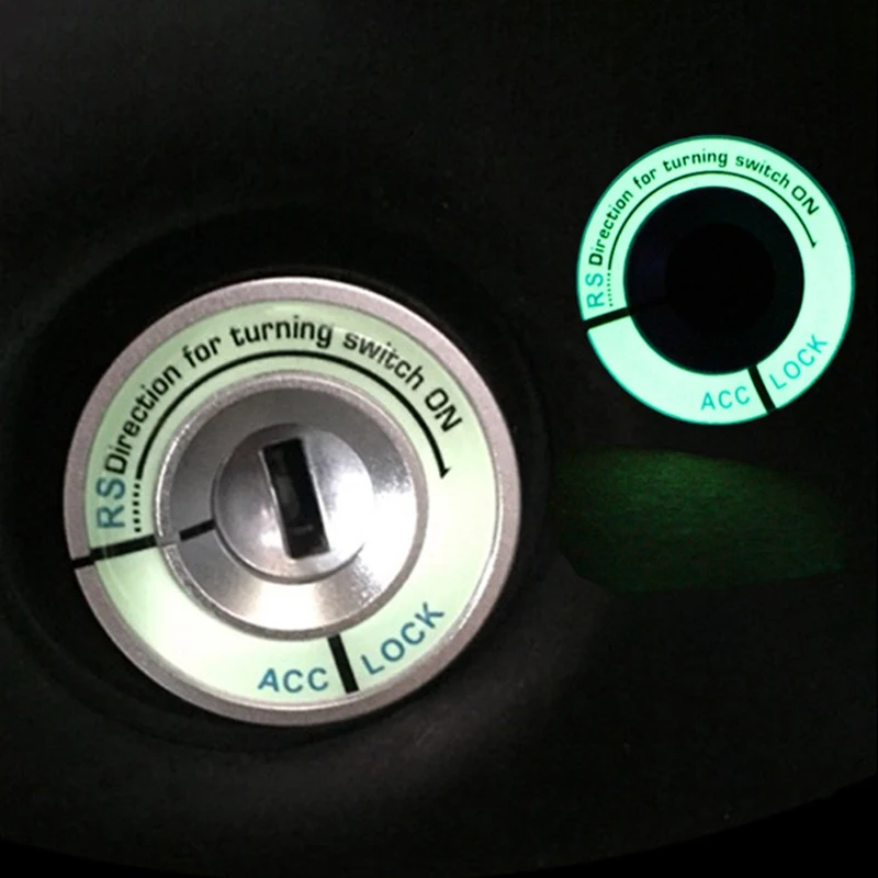 1 PC Luminous Ignition Ring Ignition Keyhole Decorative Circle Luminous Red, Luminous Blue, Luminous Silver, Luminous Black 
1 PC Luminous Ignition Ring Ignition Keyhole Decorative Circle Luminous Red, Luminous Blue, Luminous Silver, Luminous Black