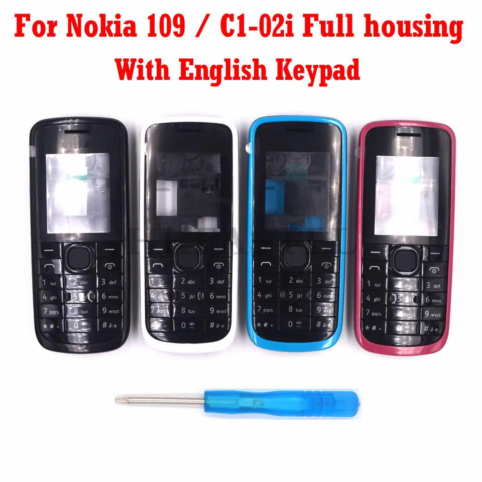 Для Nokia 109 C1-02i Новинка чехол для корпуса телефона + английская клавиатура