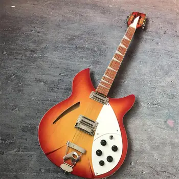 

Guitarra de 12 cuerdas, guitarra eléctrica 360, pintura roja, diapasón de palo de rosa con brillo de barniz, guitarra de núcleo