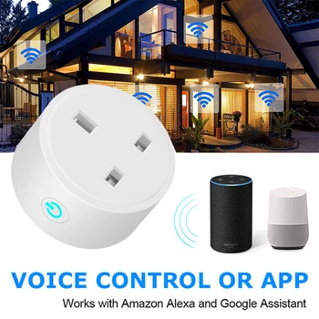 WiFi Smart Plug Power Socket Outlet Switch Timer Portable Remote Control for Home FKU66 
WiFi Smart Plug Power Socket Outlet Switch Timer Portable Remote Control for Home FKU66