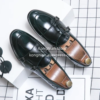KONG NIAN Brand men casual leather shoes daily outdoor loafer Monk shoes slip-on men shoes Fashion British style men's shoes new
KONG NIAN Brand men casual leather shoes daily outdoor loafer Monk shoes slip-on men shoes Fashion British style men's shoes new