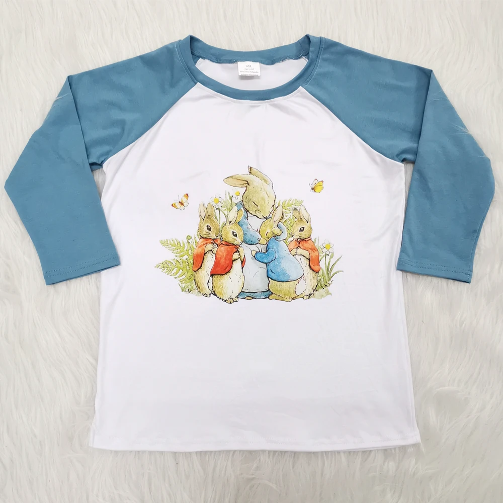 Festival Kids Wear Cartoon Rabbit Pattern Raglan Shirts Children Girls Boys Easter Bunny Top Baby Clothing
Festival Kids Wear Cartoon Rabbit Pattern Raglan Shirts Children Girls Boys Easter Bunny Top Baby Clothing