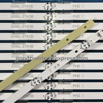 New 15 PCS/set 7LED 840mm LED Backlight strip for LG 43LH590V 43LH510V 43LH5700 6916L-2743A 6916L-2743B 43 V16.5 ART3 2743
New 15 PCS/set 7LED 840mm LED Backlight strip for LG 43LH590V 43LH510V 43LH5700 6916L-2743A 6916L-2743B 43 V16.5 ART3 2743