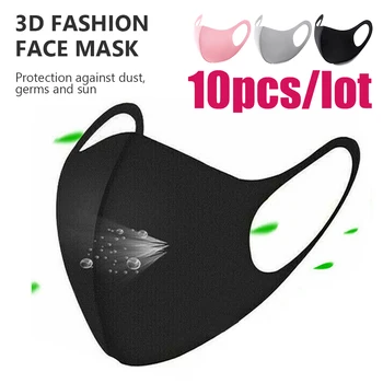 10pcs Unisex Washable Elastic Earloop Face Breathing Masks Reusable Anti Dust Cotton Mouth Mask Fashion Black Maska For Adults
10pcs Unisex Washable Elastic Earloop Face Breathing Masks Reusable Anti Dust Cotton Mouth Mask Fashion Black Maska For Adults