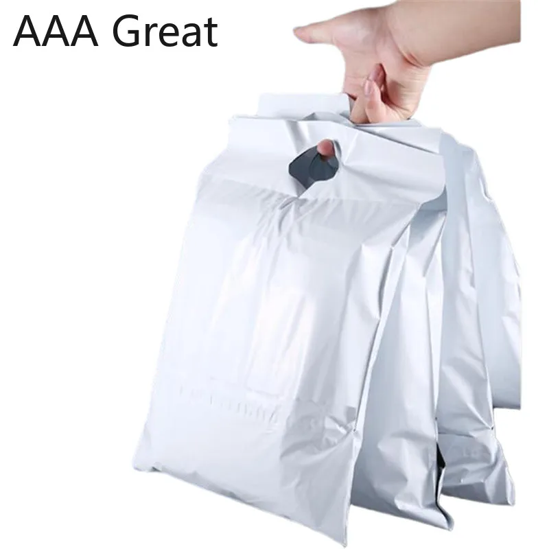 100Pcs/Lot White Tote Bags Express Courier Bags Self-Sealing Adhesive Thick Plastic Poly Envelope Gifts Mailing Bags With Handle
100Pcs/Lot White Tote Bags Express Courier Bags Self-Sealing Adhesive Thick Plastic Poly Envelope Gifts Mailing Bags With Handle