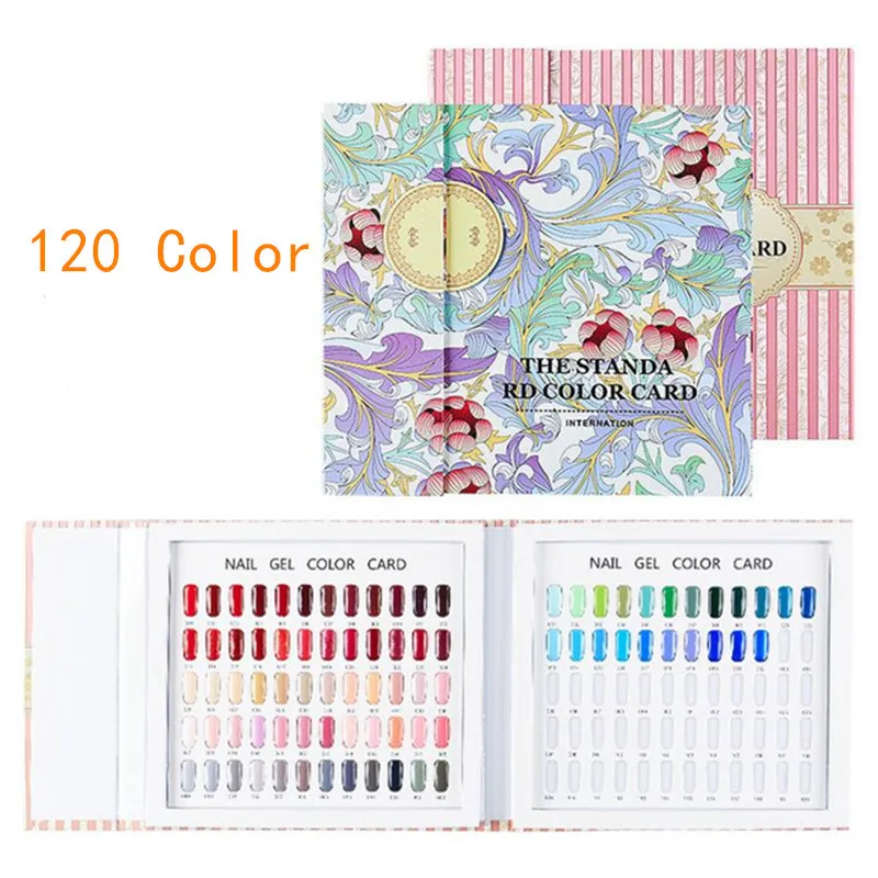 120 Colors False Nail Art Display Chart Book Nail Art Gel Polish Color Card Board Nail Art Showing Shelf Manicure Tool 15#916
120 Colors False Nail Art Display Chart Book Nail Art Gel Polish Color Card Board Nail Art Showing Shelf Manicure Tool 15#916