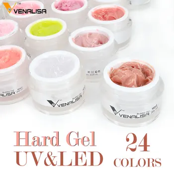 

Venalisa 15ml nail art french nail DIY gum poly gel clear natural camouflage color fibreglass hard jelly builder nail extend gel