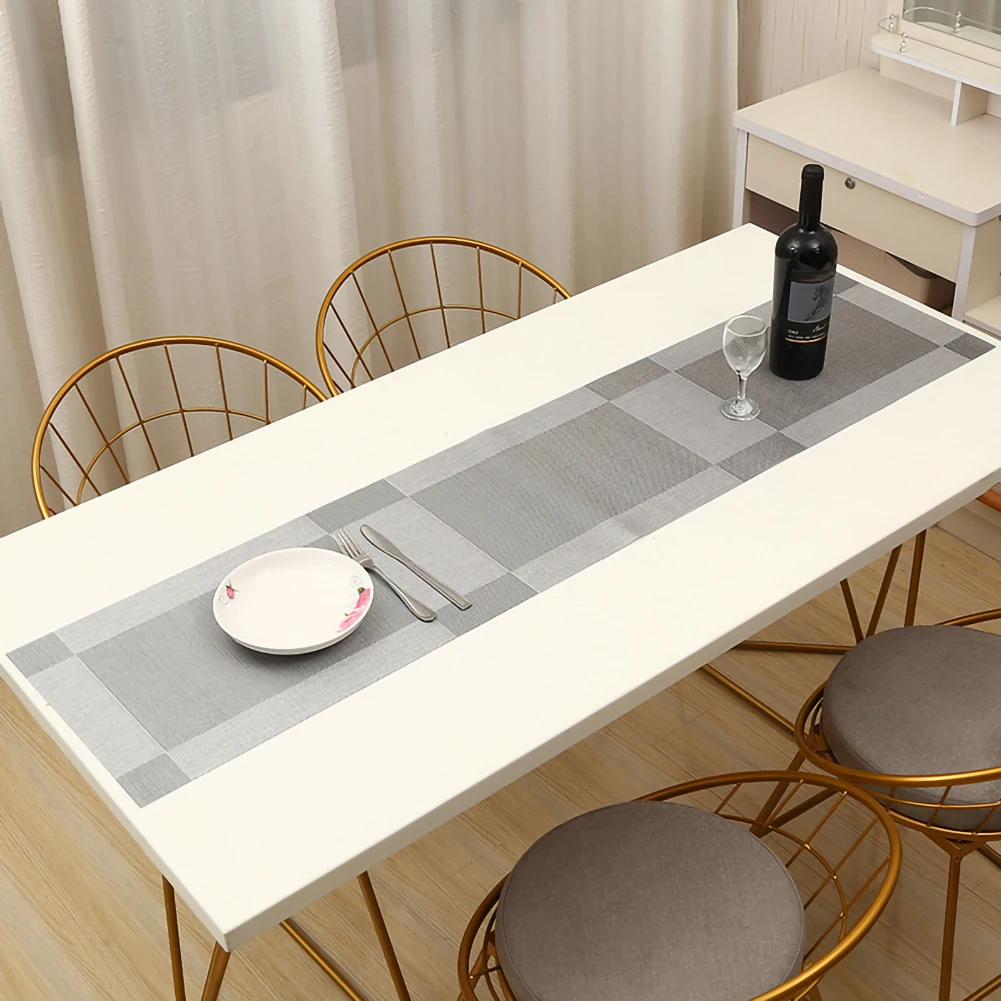 Table runners modern PVC Table Mat Table Runner Christmas Wedding Champagne Table Runners Dining Room Restaurant Table Gadget
Table runners modern PVC Table Mat Table Runner Christmas Wedding Champagne Table Runners Dining Room Restaurant Table Gadget