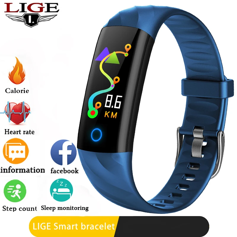 LIGE New Sport Waterproof Watch Men Smart Watch Heart Rate Monitor Bblood Pressure Fitness Tracker Pedometer Smart bracelet+Box
LIGE New Sport Waterproof Watch Men Smart Watch Heart Rate Monitor Bblood Pressure Fitness Tracker Pedometer Smart bracelet+Box