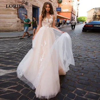 LORIE Champagne Bohemian Wedding Dresses Beach A Line Bridal Gowns Backless Modern Robe de mariee 2020 Wedding Gowns Plus Size
LORIE Champagne Bohemian Wedding Dresses Beach A Line Bridal Gowns Backless Modern Robe de mariee 2020 Wedding Gowns Plus Size