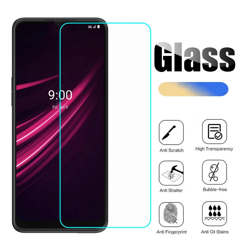 Закаленное стекло для Φ REVVL V + T-MOBILE Защитная пленка экрана Cristal Templado 5G защитное |