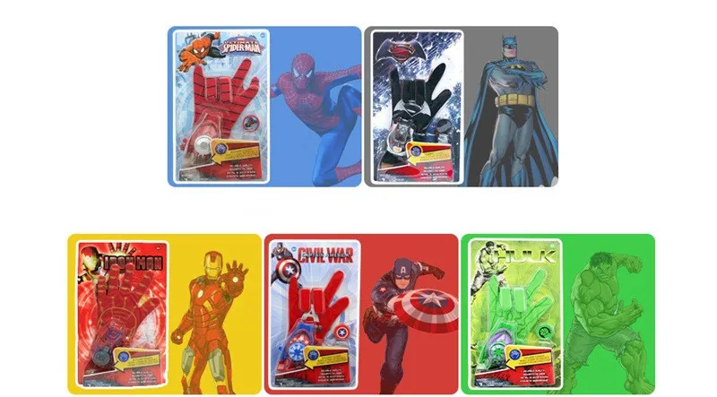 Marvel Avengers 3 SpiderMan Glove Action Figure Launcher Toy Kids Suitable Cosplay Costume Come With Retail Box