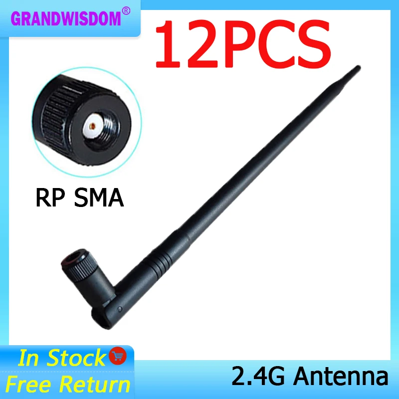 GRANDWISDOM 1-2pcs 2.4G antenna 12dbi sma female wlan wifi 2.4ghz antene pbx iot module router tp link signal receiver antena
GRANDWISDOM 1-2pcs 2.4G antenna 12dbi sma female wlan wifi 2.4ghz antene pbx iot module router tp link signal receiver antena
