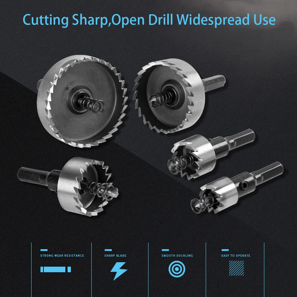 5PCS Carbide Tip HSS Drill Bit Hole Saw Stainless Steel Metal Alloy Drill Bit Steel Saw Tip Drill Bit Hole Cutter Tool for Wood
5PCS Carbide Tip HSS Drill Bit Hole Saw Stainless Steel Metal Alloy Drill Bit Steel Saw Tip Drill Bit Hole Cutter Tool for Wood