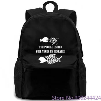 People United Never Defeated Anarchy Anarchist Revolution Graphic Summer Brand Fitness Body Building backpack 
People United Never Defeated Anarchy Anarchist Revolution Graphic Summer Brand Fitness Body Building backpack