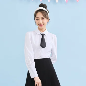 IEF Spring Summer Causal Women White Shirt Causal OL Style Lapel Black Tie Straight Shirt Tops 0D09A-D819-
IEF Spring Summer Causal Women White Shirt Causal OL Style Lapel Black Tie Straight Shirt Tops 0D09A-D819-