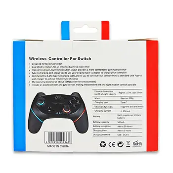 Wireless Pro Controller Gamepad Joypad Remote for Nintend Switch Console Black MOLB
Wireless Pro Controller Gamepad Joypad Remote for Nintend Switch Console Black MOLB