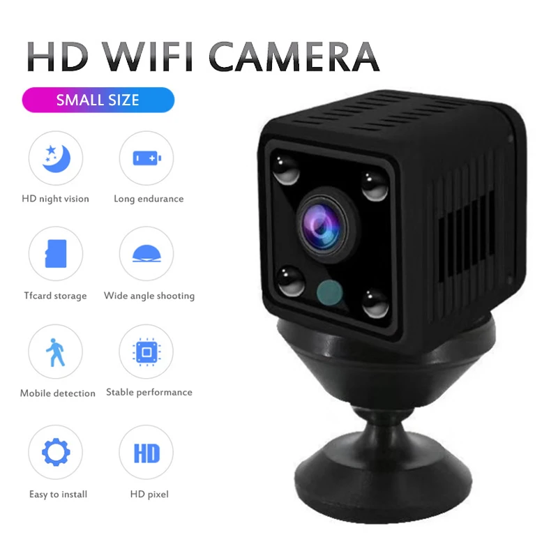 X6 Mini HD Camera 1080p 155 Degree View Wireless WiFi Network IP Camera Infrared Night Vision Home DVR Camera Motion Recorder
X6 Mini HD Camera 1080p 155 Degree View Wireless WiFi Network IP Camera Infrared Night Vision Home DVR Camera Motion Recorder