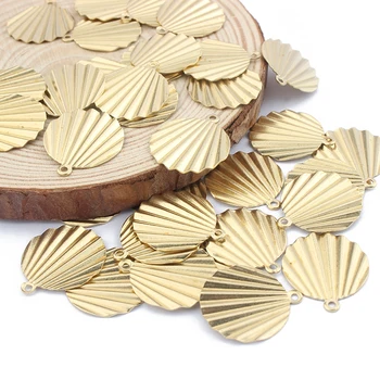 20pcs Brass Charms Round Shell Shaped Charms Pendant Raw Brass Earrings Findings Jewelry Supplies For Women 
20pcs Brass Charms Round Shell Shaped Charms Pendant Raw Brass Earrings Findings Jewelry Supplies For Women