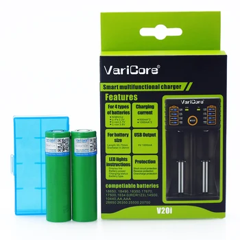 2PCS VTC6 3.7V 3000mAh 18650 li-ion battery for US18650VTC6 30A Flashlight Toy Tools battery +1PCS VariCore V20I Charger
2PCS VTC6 3.7V 3000mAh 18650 li-ion battery for US18650VTC6 30A Flashlight Toy Tools battery +1PCS VariCore V20I Charger