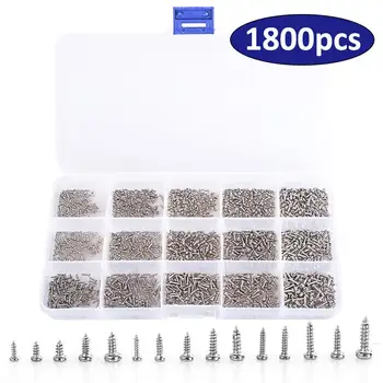 1800 pcs/set Glasses Phone screws Pan Round Head Tapping Screw Set M1 M1.2 M1.4 M1.5 M1.7
1800 pcs/set Glasses Phone screws Pan Round Head Tapping Screw Set M1 M1.2 M1.4 M1.5 M1.7
