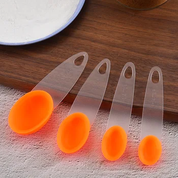 Currently Available Wholesale Silicone Measuring Spoon Four Sets of Measuring Spoon Spoon with Measuring Set Spoon Baking Tool
Currently Available Wholesale Silicone Measuring Spoon Four Sets of Measuring Spoon Spoon with Measuring Set Spoon Baking Tool
