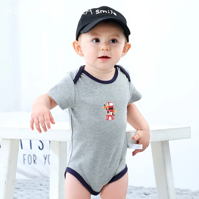 Baby Boy Clothes Newborn Bodysuit baby Romper Cotton Gray Summer New Born Baby Clothes Short Sleeve Infant Rompers Jumpsuit
Baby Boy Clothes Newborn Bodysuit baby Romper Cotton Gray Summer New Born Baby Clothes Short Sleeve Infant Rompers Jumpsuit